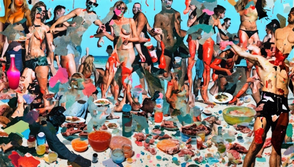 Anthony Discenza, Bathers (Later Disportments), 2024